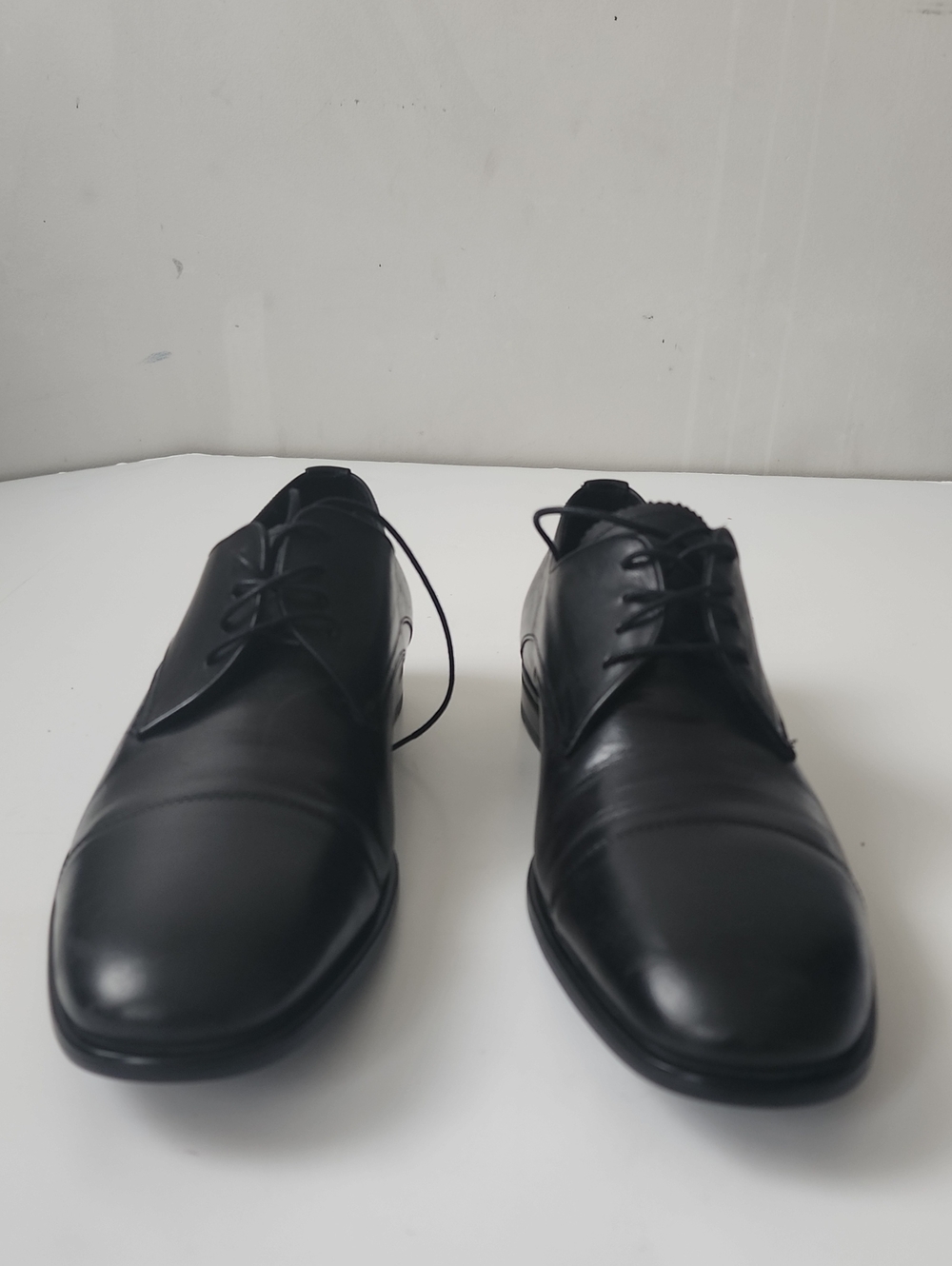 Aquatalia Black Leather Men’s Derby Oxfords